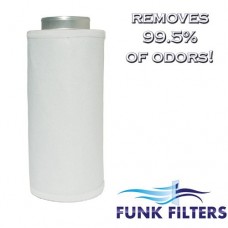Funk Filters 6" x 24" Activated Carbon Scrubber Odor Control Filters + Prefilter - B0056AM1UQ